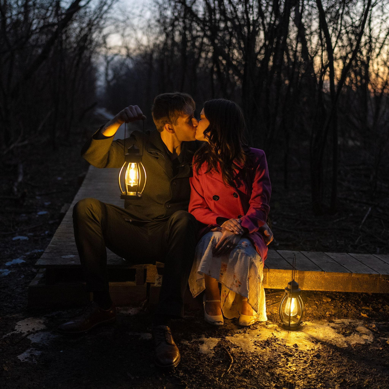 The start of our beautiful lantern photos from our engagement!