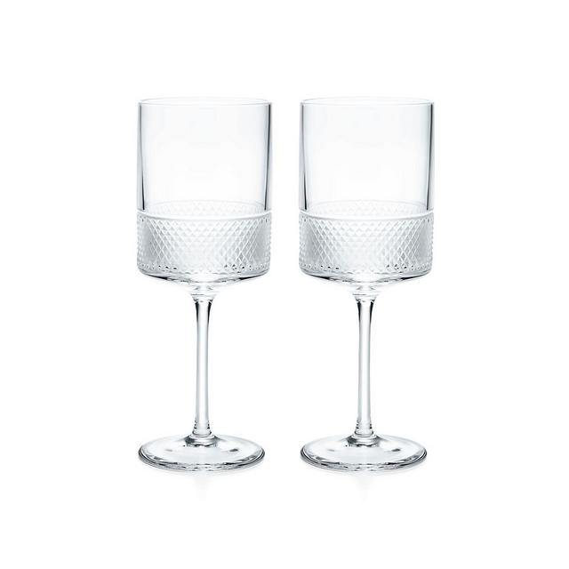 Diamond Point Wine Glasses Wine Glasses in Crystal Glass