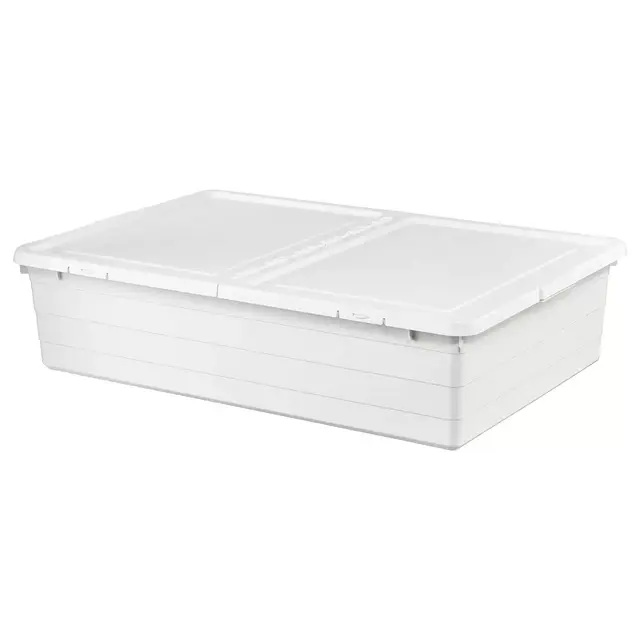 SOCKERBITStorage box with lid, white19 ¾x30 ¼x7 ½ "