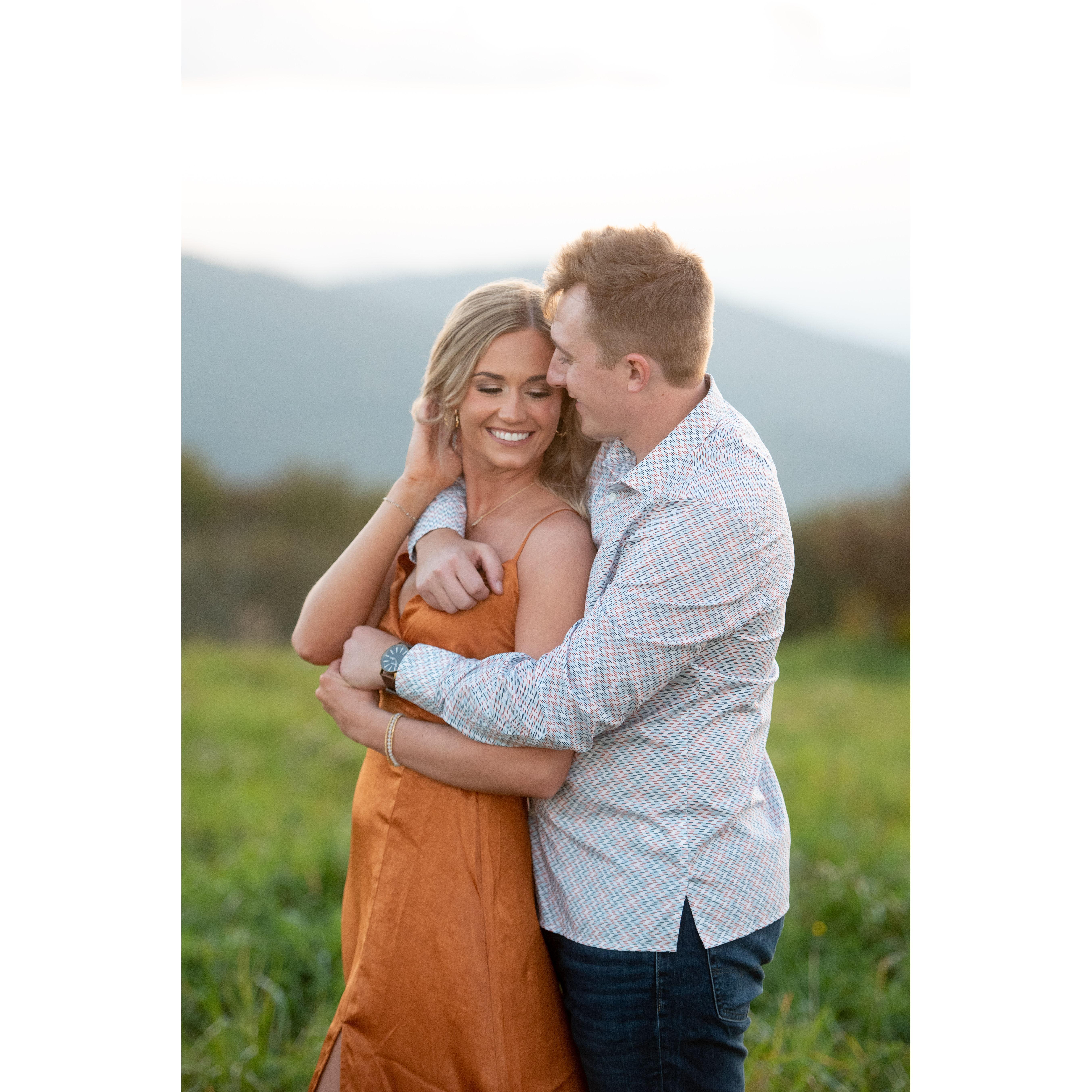 Engagement photoshoot in the Smoky Mountains