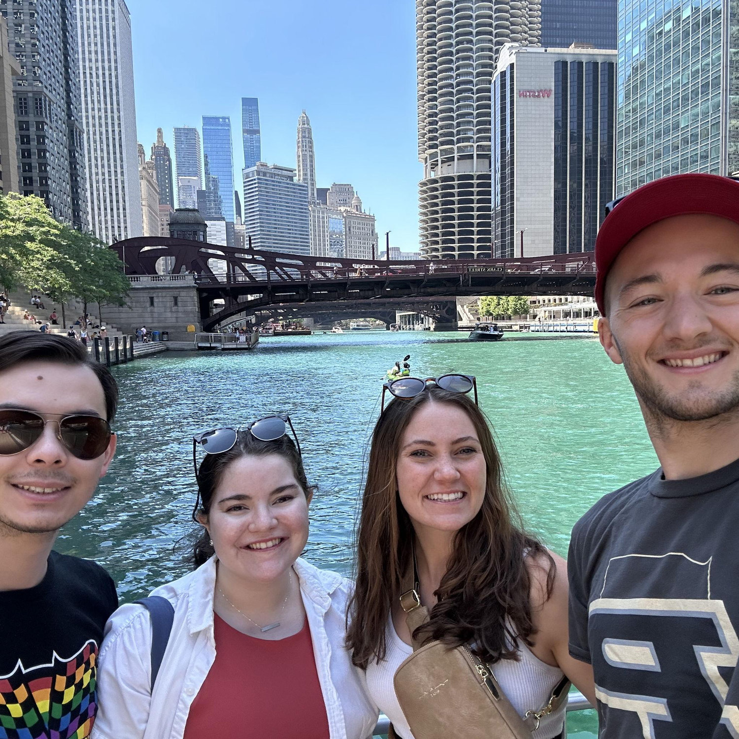 Walking the Chicago Riverwalk with Maria and Paul