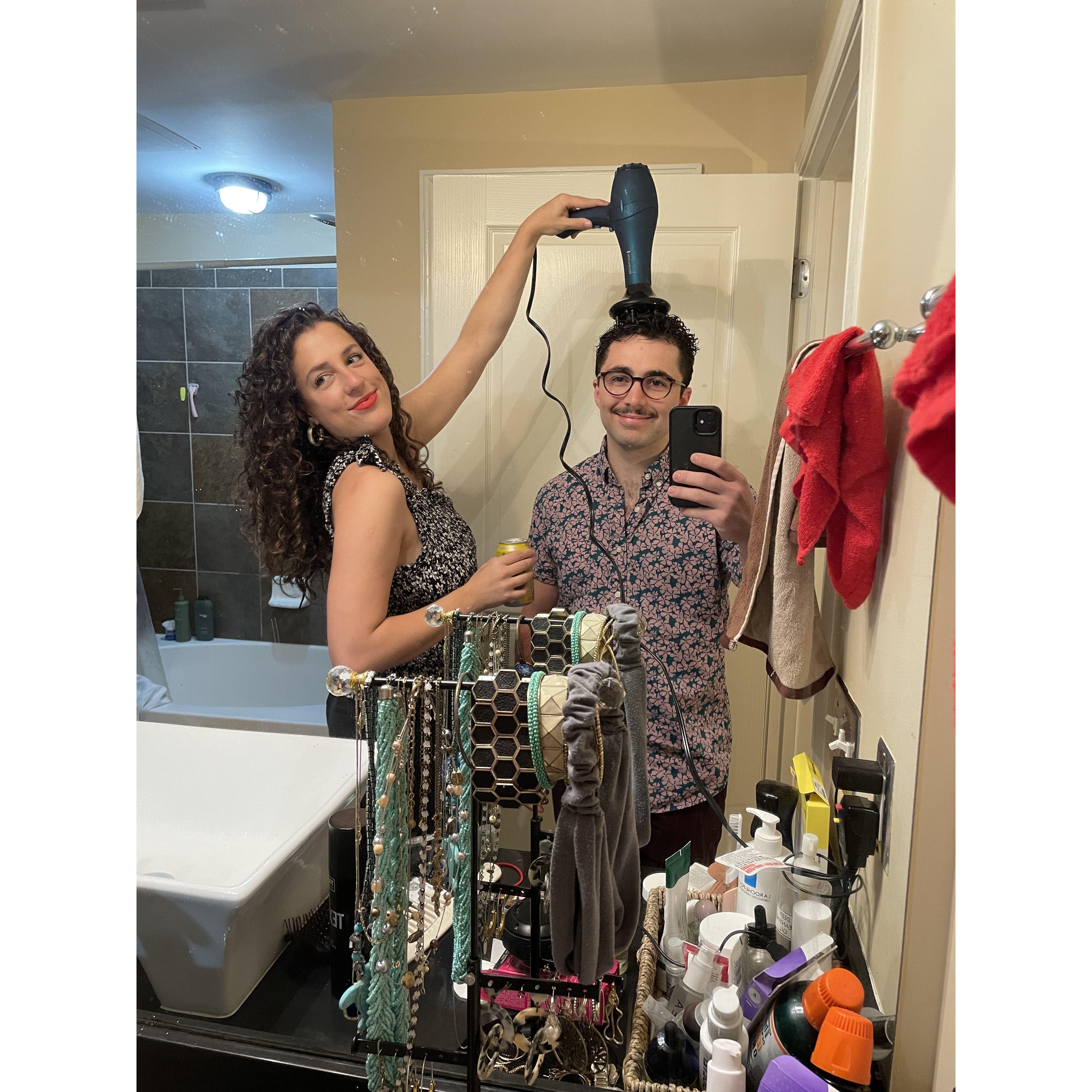 Caro doing some styling, September 2022