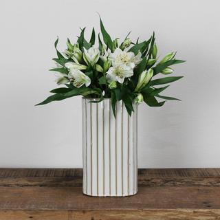 Caro Tall Ribbed Vase, Set of 2