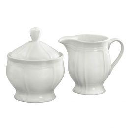 Mikasa Antique White Sugar and Creamer