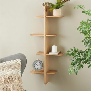 Handmade 8-Shelf Room Wall Shelf