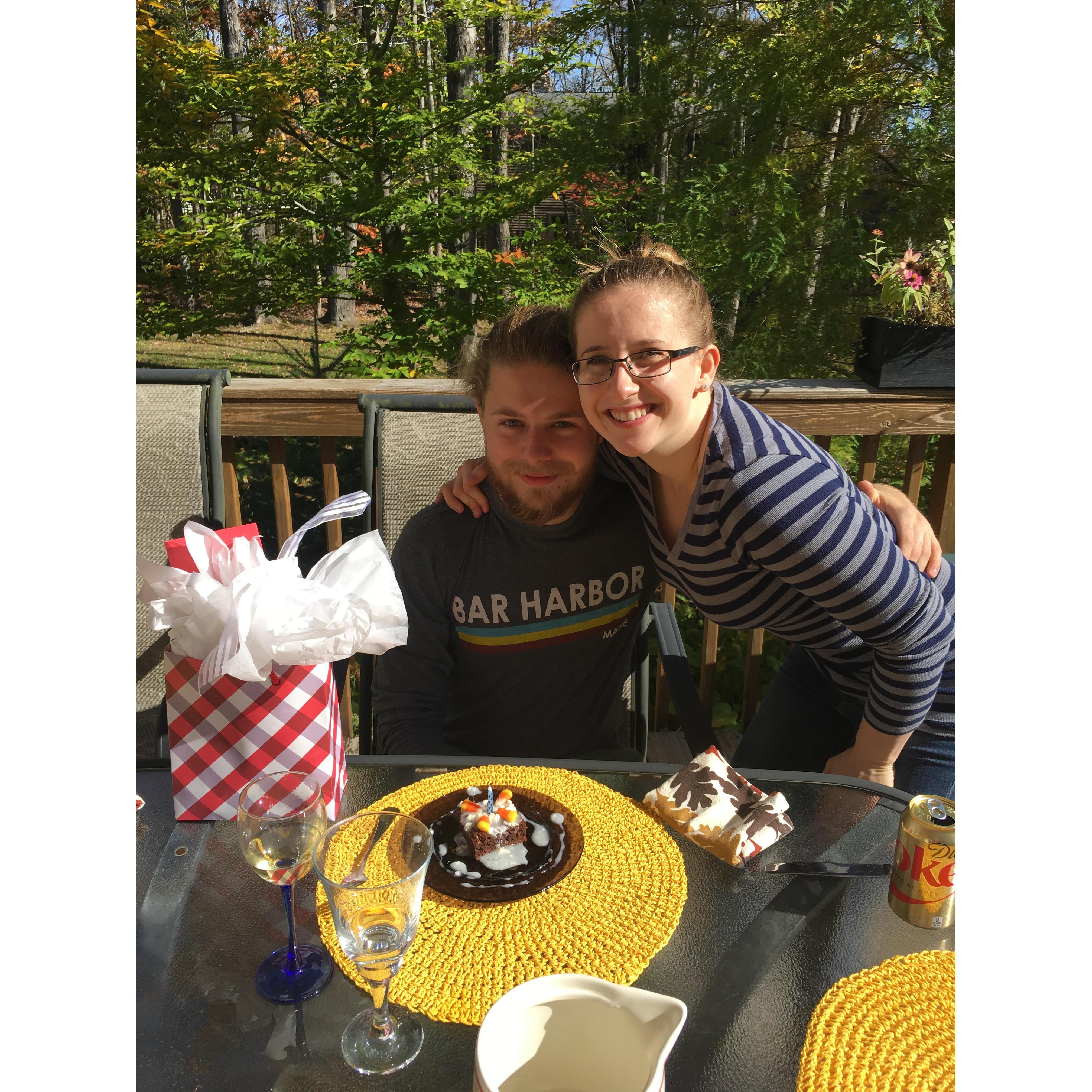 Kaitlin's grandparents threw me a surprise 19th birthday party during a visit to Ohio in October 2017.