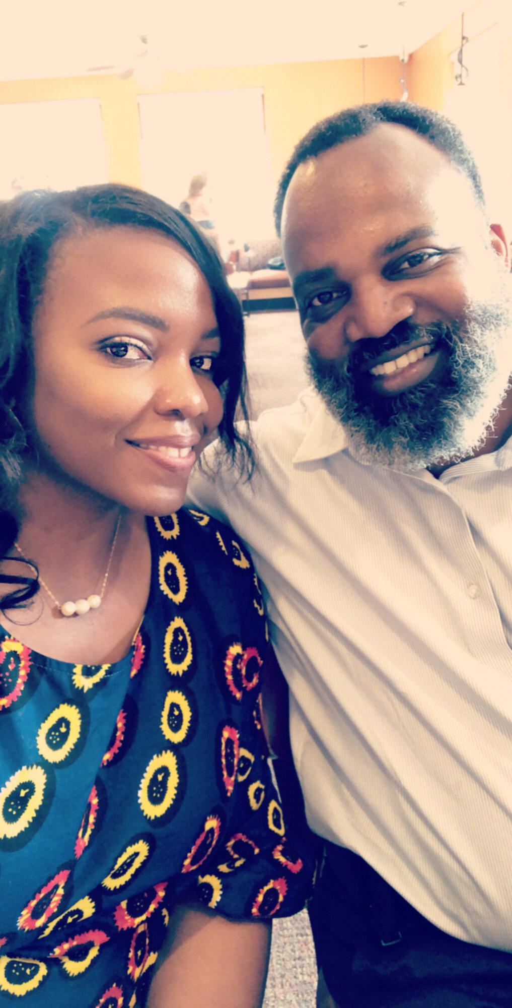 After announcing our engagement to church 😊