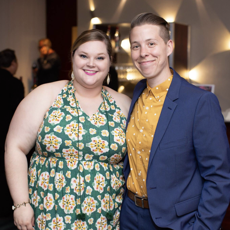 At a fundraising gala for LGBT families