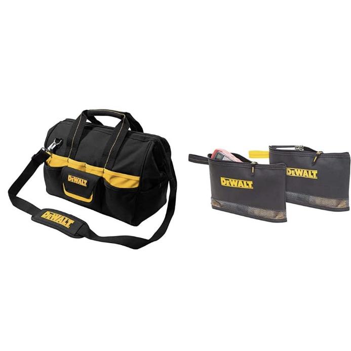 16 inch dewalt bag with 2 zipper side bags