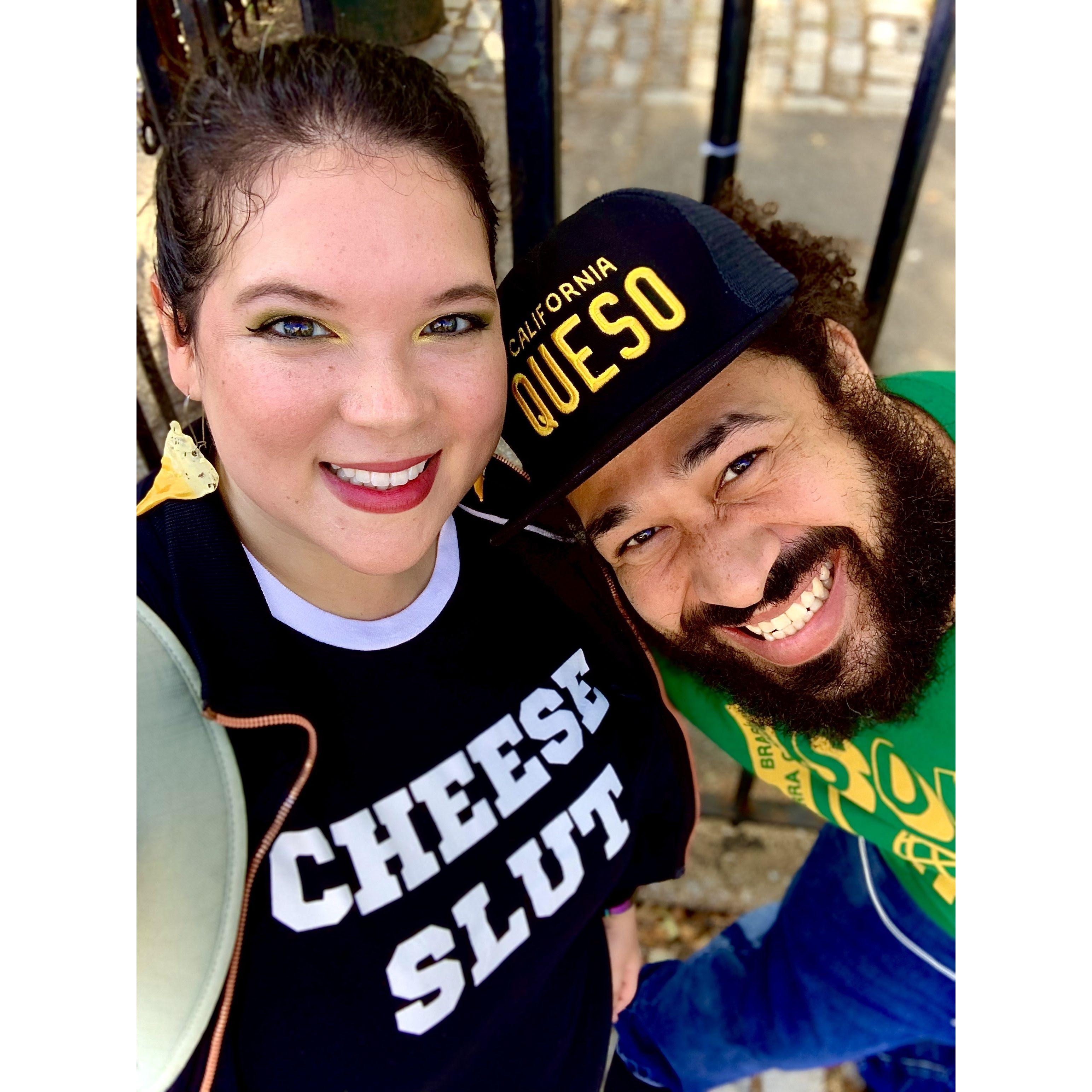 We went to a cheese convention and ate so much cheese!
