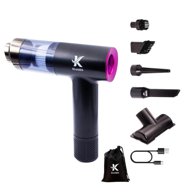 Handheld Car Vacuum Portable Cordless Cleaner, Dual Suction 7.5K & 12k Pa, Mini, Handheld, Small, Powerful, Portable | Blower, Inflator, Deflator & Dustbuster | for Car, Home, Kitchen & Office| Black
