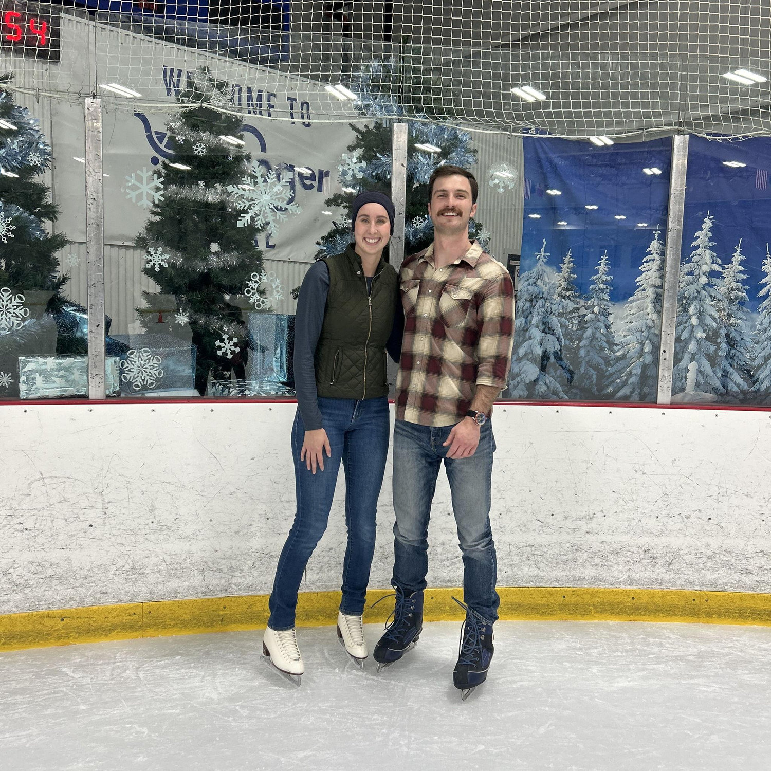 Jenny took Nick ice skating