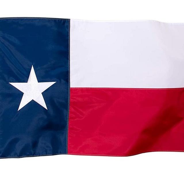 Texas Flag 3x5 Outdoor - Heavy Duty Nylon Texas State Flags with Embroidered Stars, Sewn Stripes and Brass Grommets (3x5 Feet)