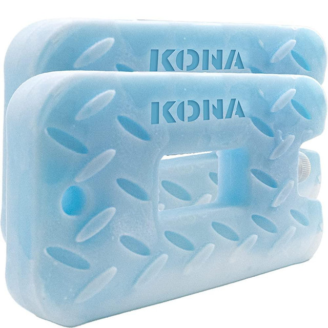 Kona Ice Pack for Coolers [Blue Ice 2lb] Extreme Long Lasting Design Absorbs Heat to Cool Faster - Refreezable. Reusable. Colder Than Ice (-5C) Cooler Ice Pack