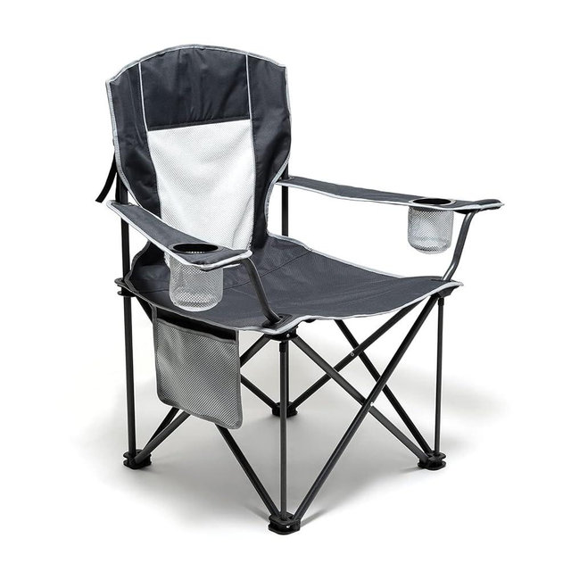 SUNNYFEEL UNNYFEEL Oversized Folding Camping Chair 500 LBS Heavy Duty Lawn Chairs with Portable Folding with Armrest, Cup Holder, Pocket ＆Bag for Outdoor Camping/Beach/Travel/Picnic/Fishing