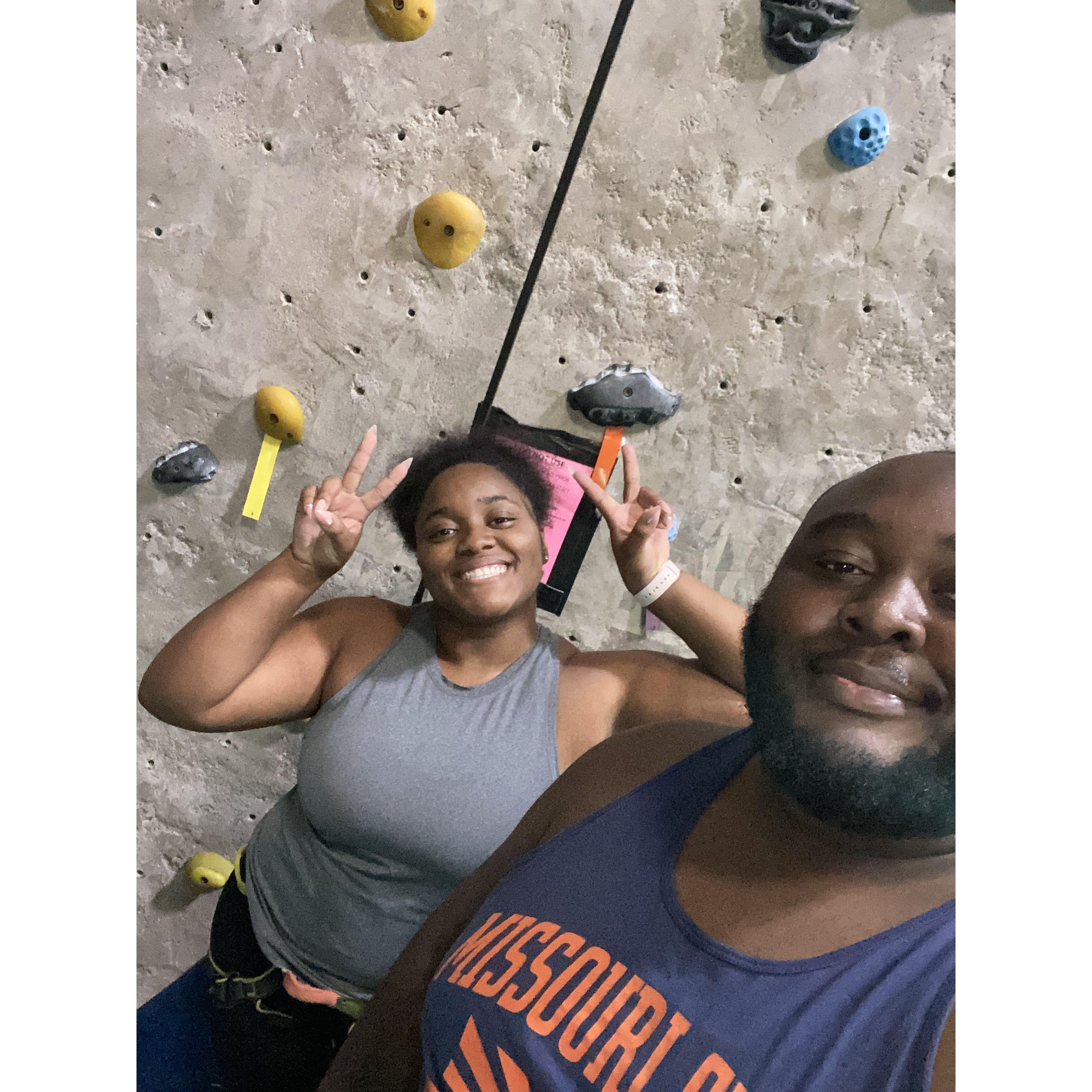 Second date, ROCK CLIMBING