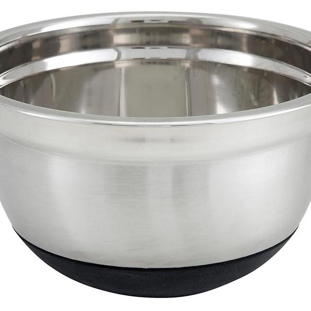 Winco 8 Quart Heavy-Duty Stainless Steel Mixing Bowl with Non-Slip Base