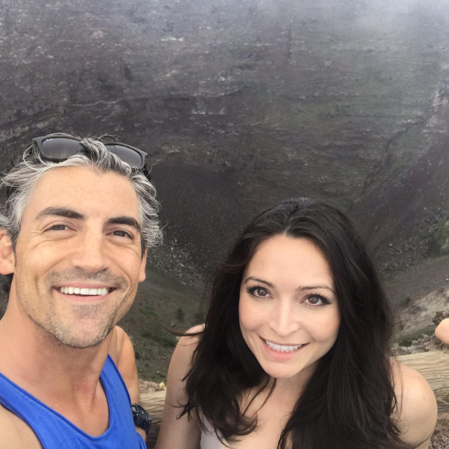 We hiked to the summit of Mount Vesuvius, and this is was what was at the top