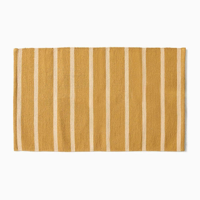 Emma Chamberlain Stripe Washable Rug, 2x3, Honey