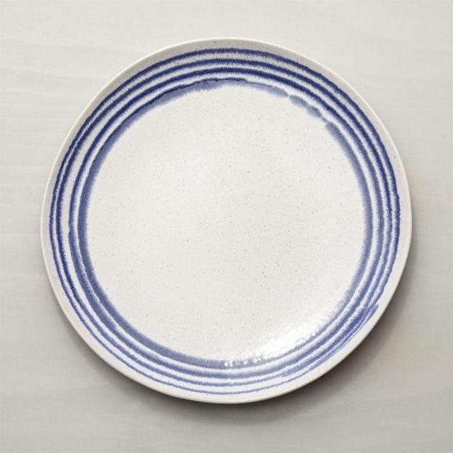 Lina Blue Stripe Dinner Plate