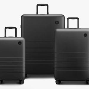 Monos 3 Piece Black Luggage Set - His