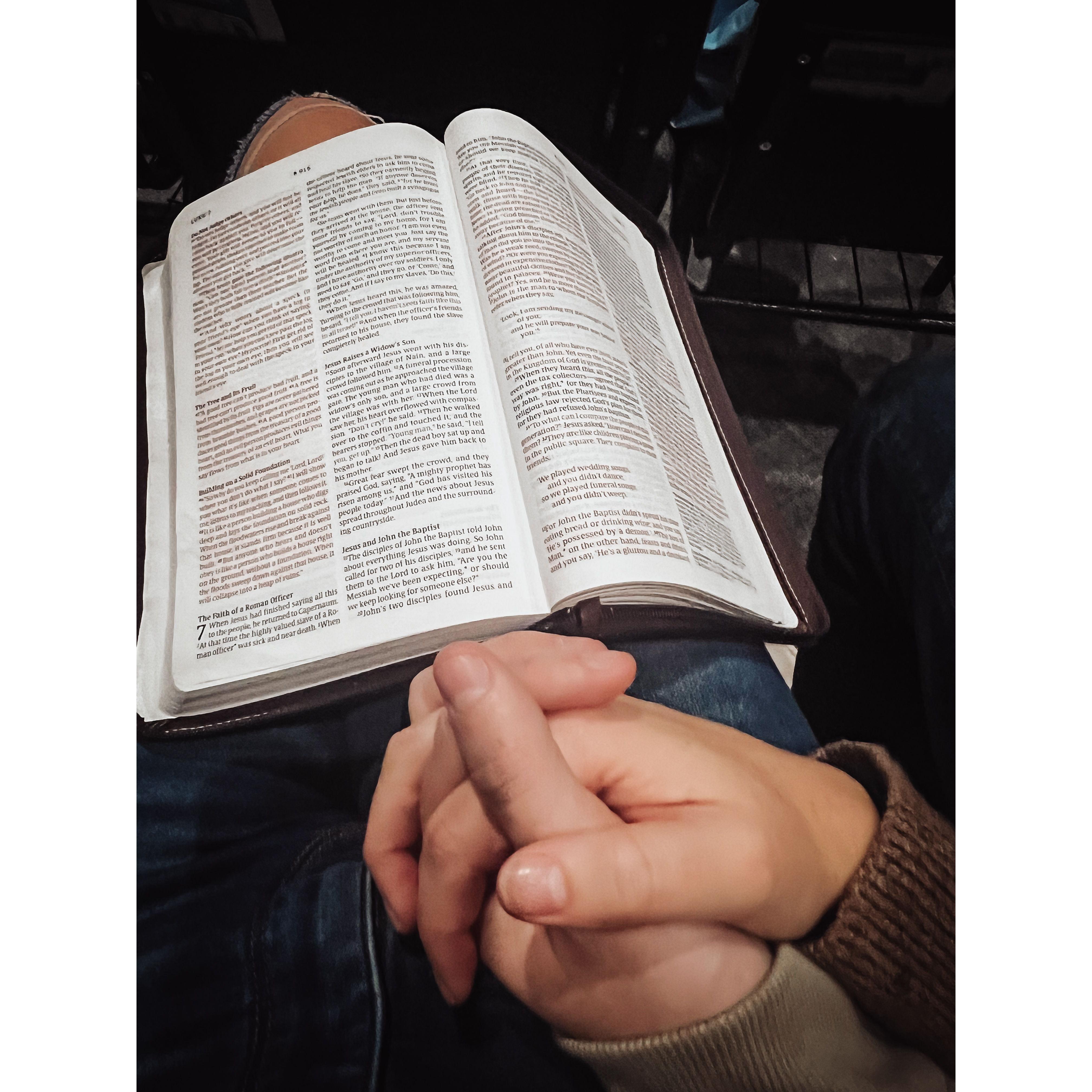 There is nothing like sitting in church and growing in God's Word together