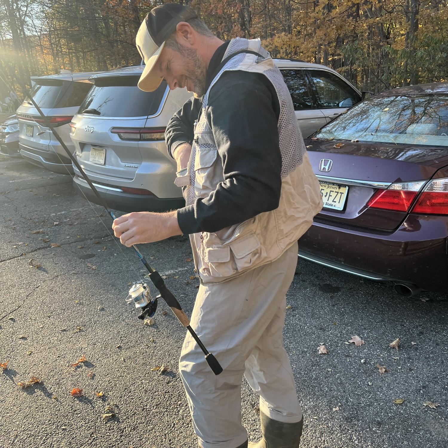 Joe in his fishing gear!