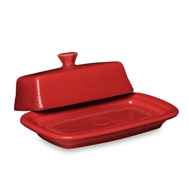 Fiesta® Extra-Large Covered Butter Dish in Scarlet