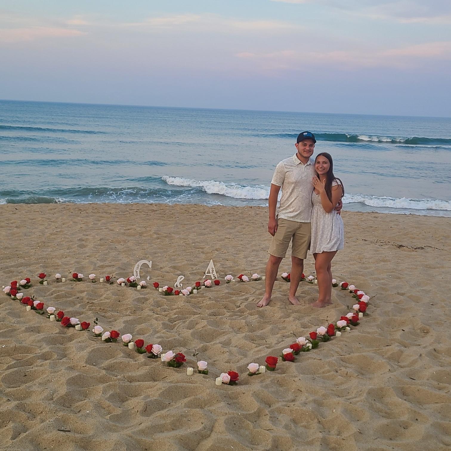 The engagement!! Corey & my family did an amazing job of secretly planning the whole thing and surprising me while we were on vacation in the Outer Banks.