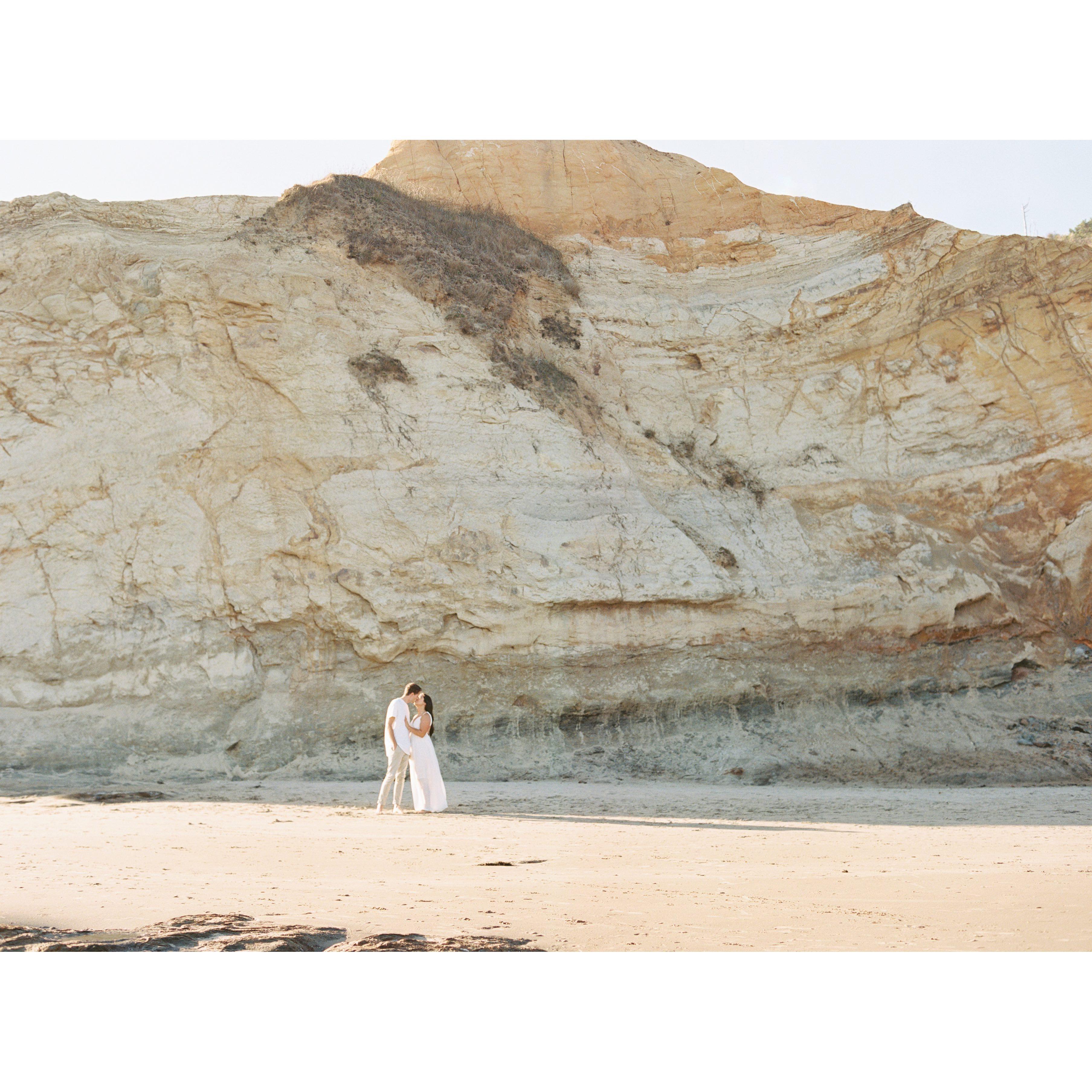 engagement photos at Pacific City - September 2021