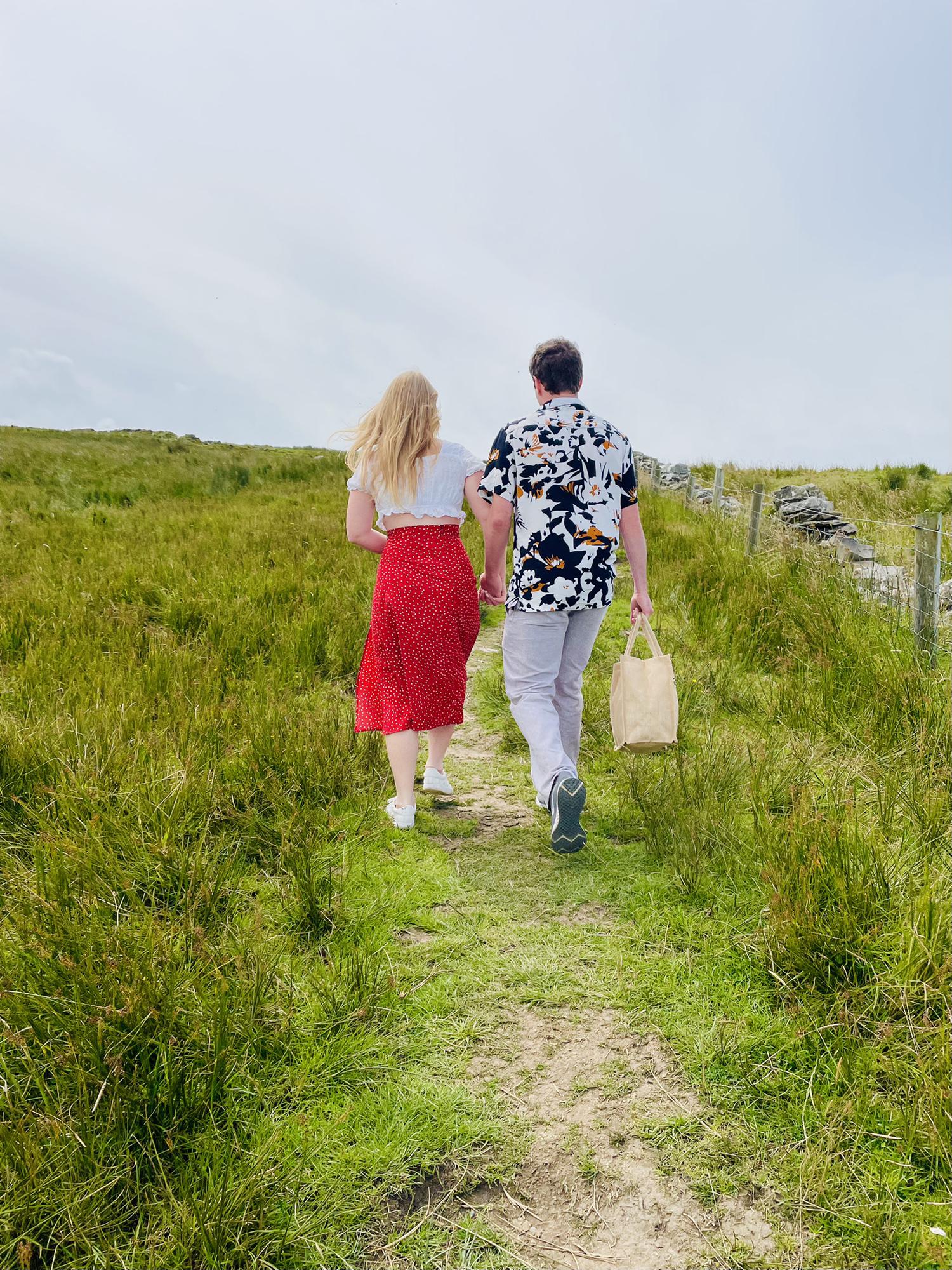 Hiking to the Cliffs of Moher after Luke proposed