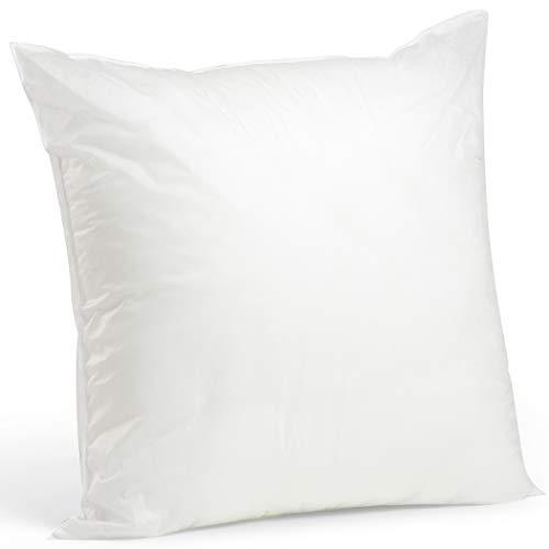 Foamily Premium Hypoallergenic Stuffer Pillow Insert Sham Square Form Polyester, 28" L X 28" W, Standard/White