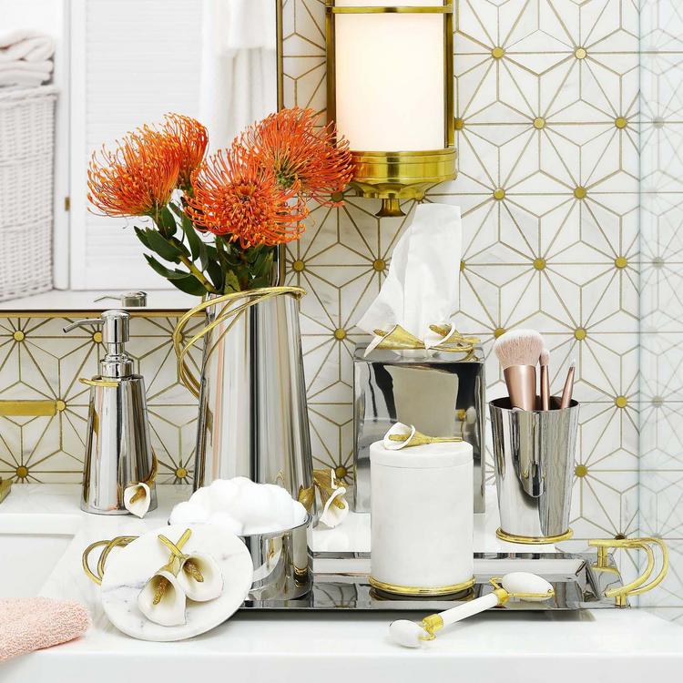 Michael Aram, Calla Lily Tissue Box Holder | Zola