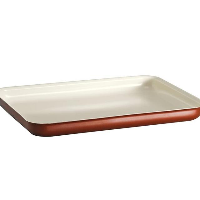 Tramontina 80110/055DS Style Ceramica 01 Baking Tray, 16 by 11-Inch, Metallic Copper