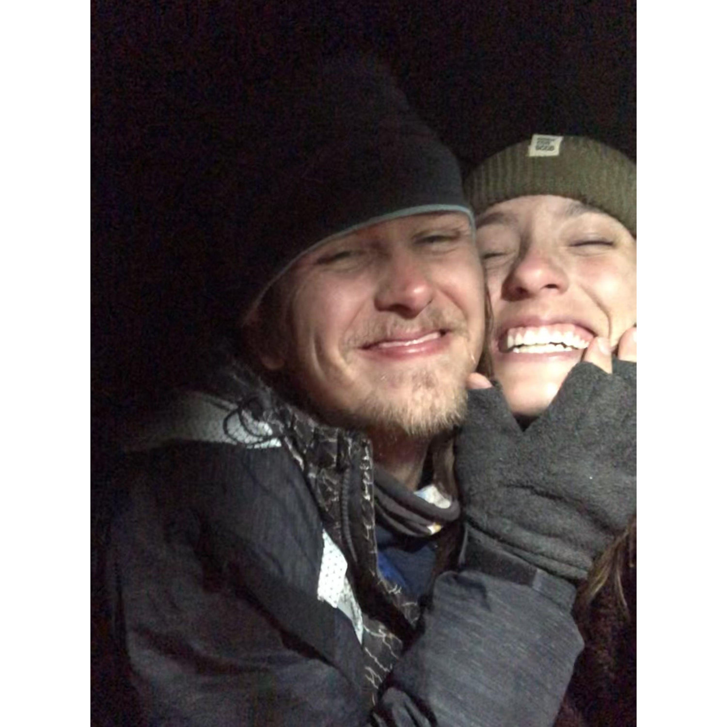 Not pictured- our shoelaces freezing as we were walking throguh the slot canyon on our way to this campsite