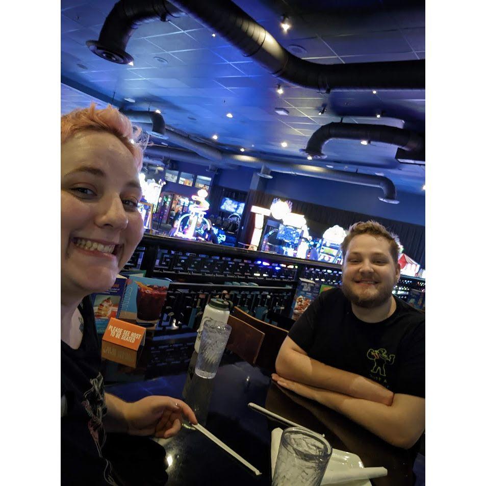 First time at Dave and Buster's for both!