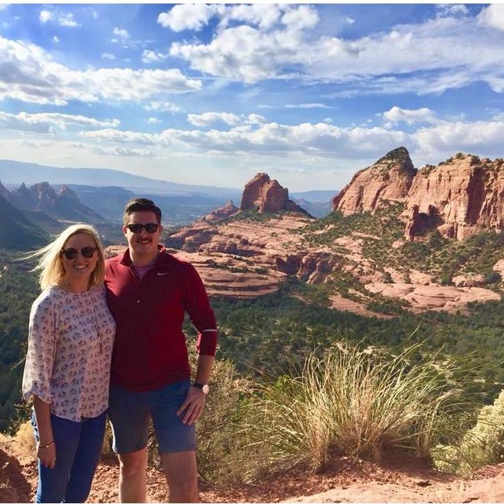 Enjoying the beautiful landscape in Sedona, December 2017.