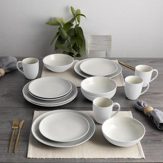 Colorwave Coupe 16-Piece Dinnerware Set, Service for 4