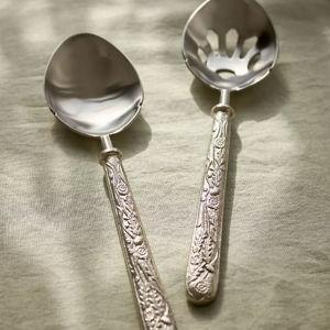 Augustine Stainless Steel 2-Piece Serving Set