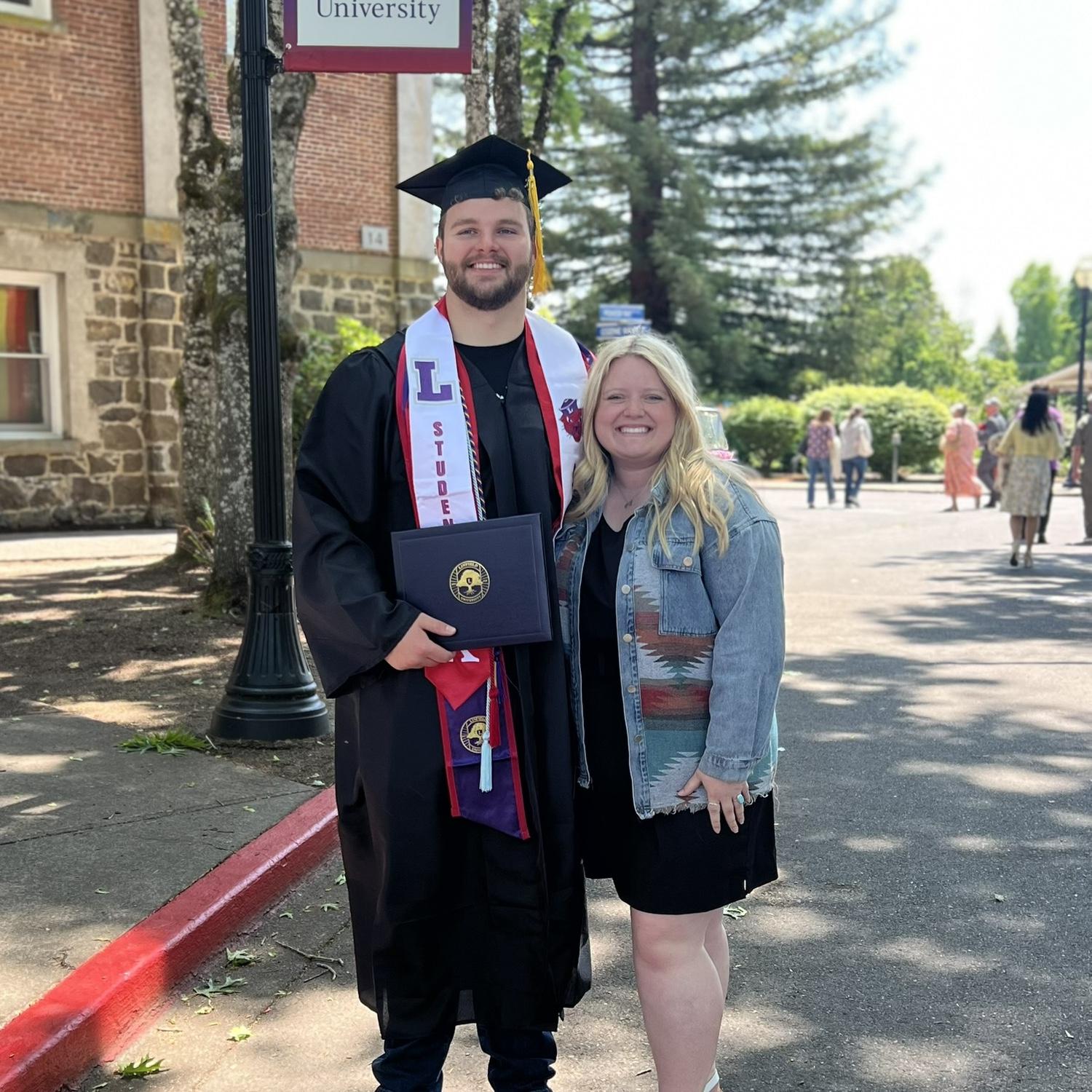 Lane Graduates, double majoring in Education and Exercise Science!