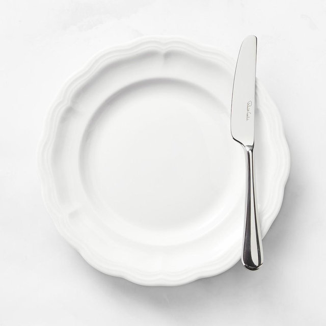 Pillivuyt Queen Anne Porcelain Bread & Butter Plates, Set of 8