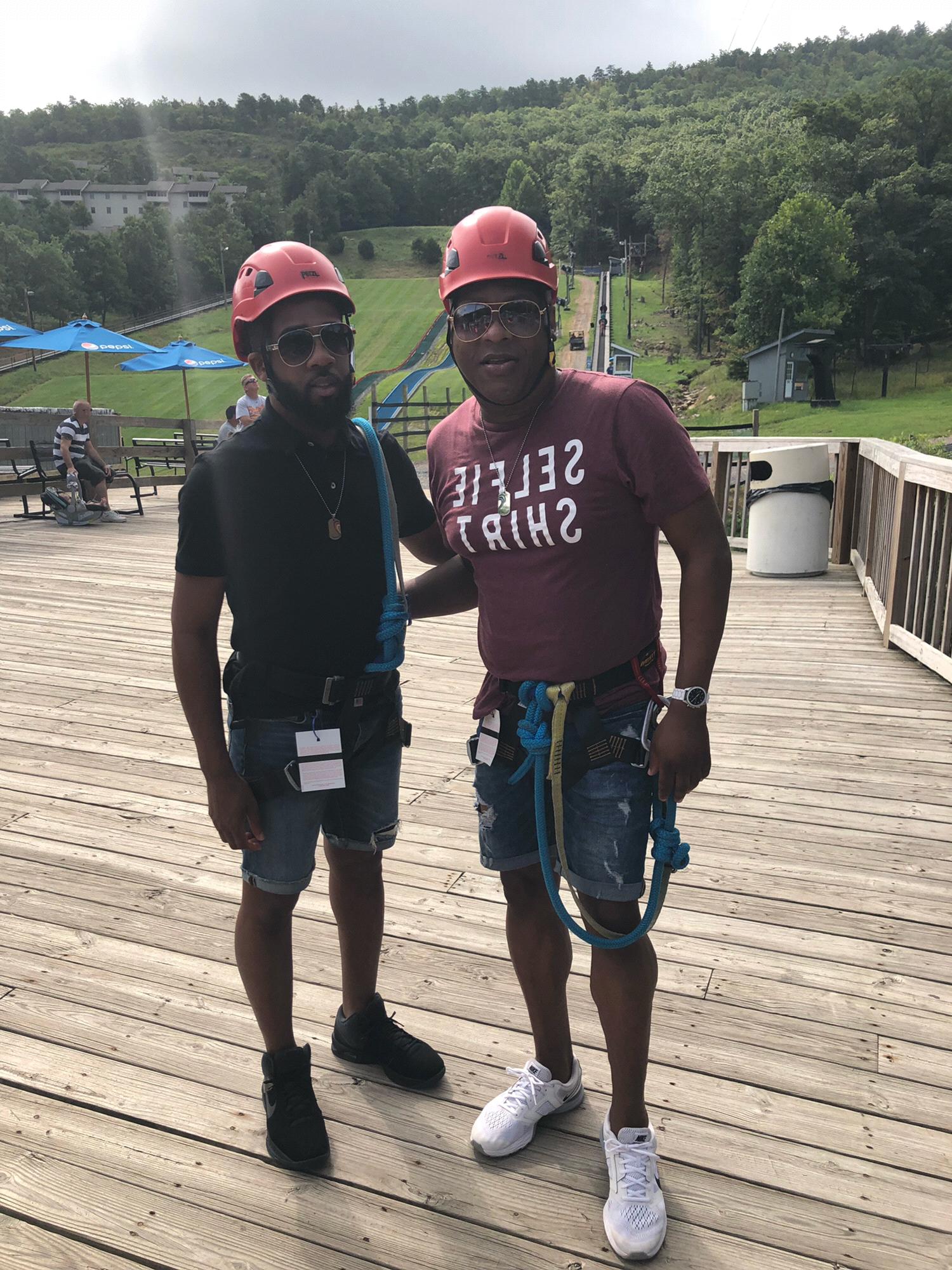 Out new favorite getaway. Massanutten resort! Ziplining!