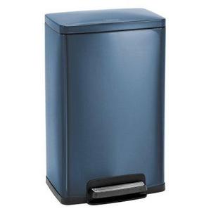 Tramontina Stainless Steel Step Trash Can, Blue (13 gal)