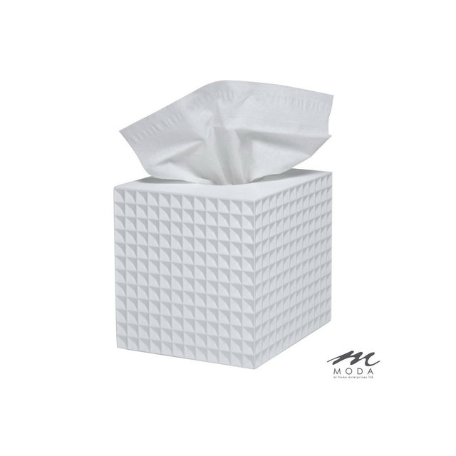 Moda at Home Braemar Resin Tissue Box White