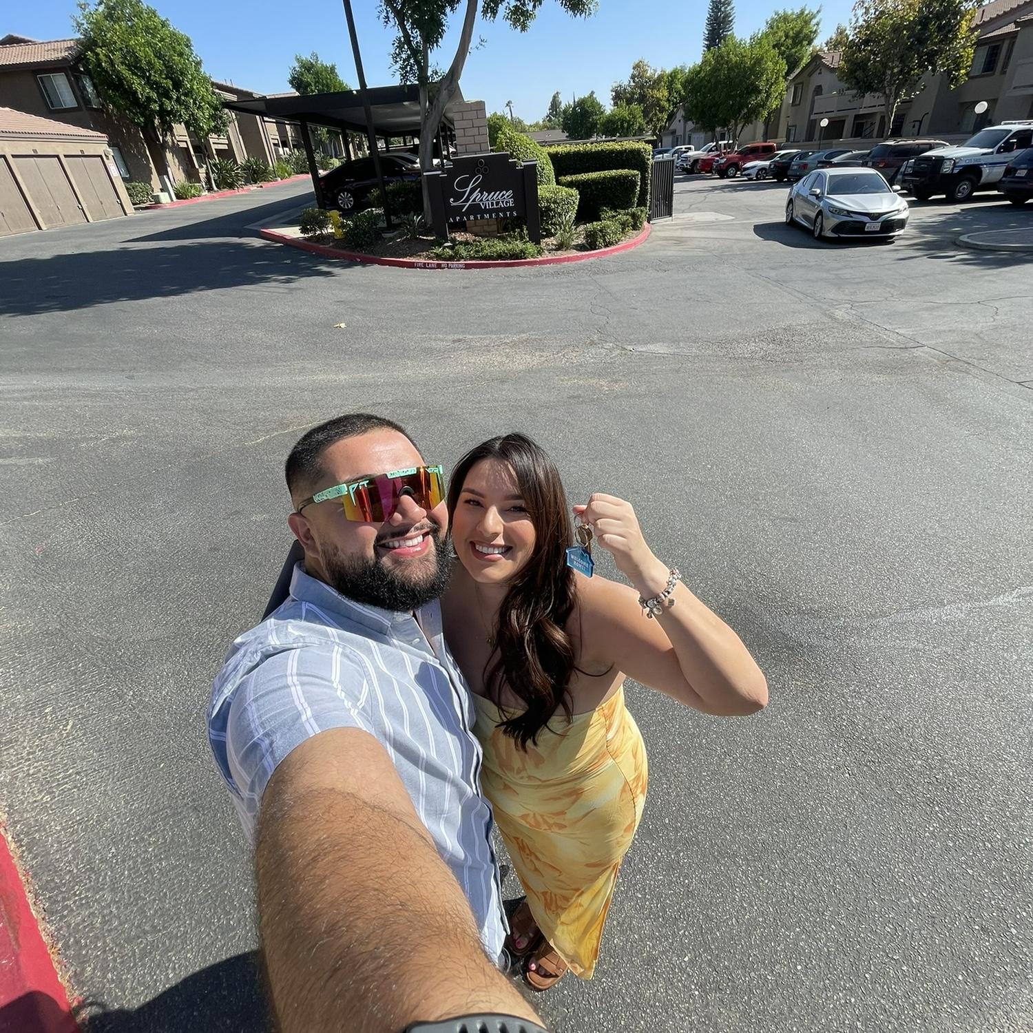 Keys to our first Apartment in Riverside, CA