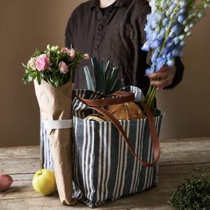 Multi-Pocket Canvas Market Tote