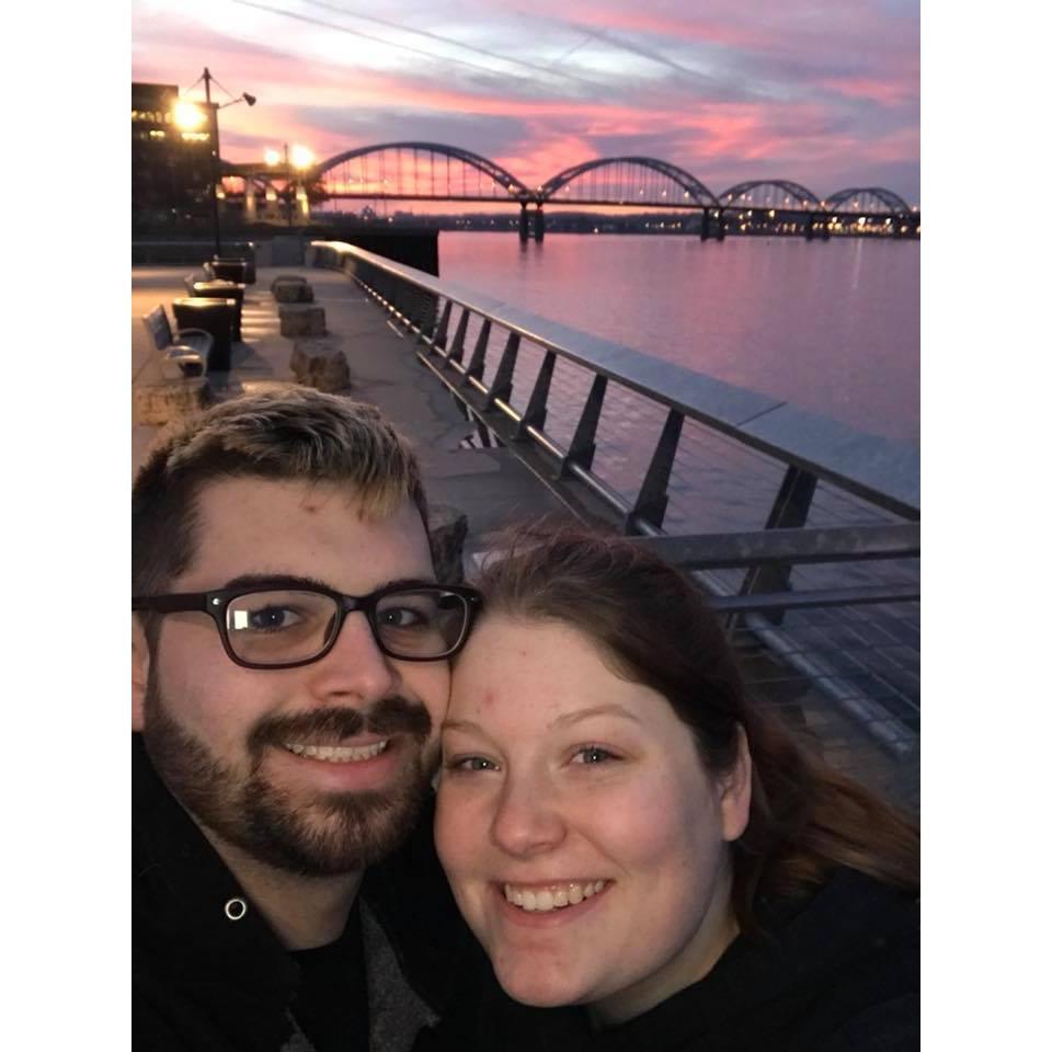 At the Mississippi River in the Quad Cities, our home. 2018