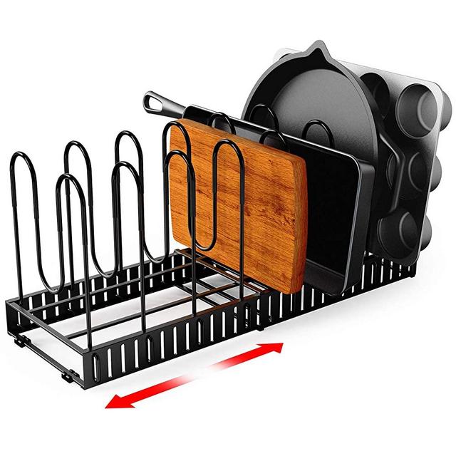 Geekdigg 8+ Pantry & Countertop Pot & Pan Organizer Rack