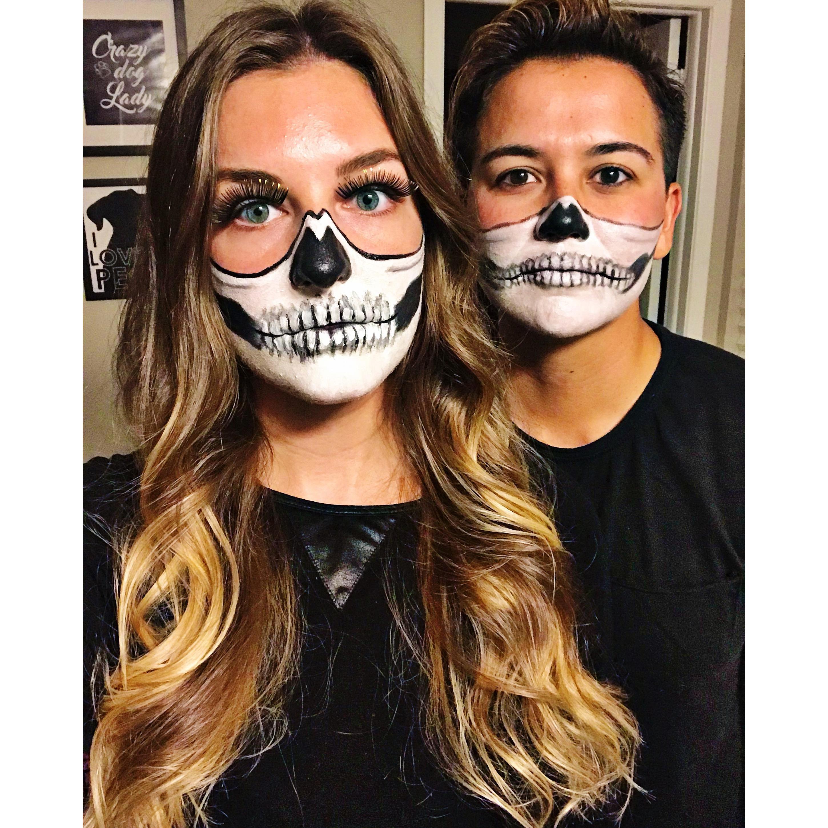 Our first halloween together :) We tried to see who could paint better!