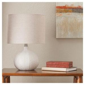 Textured Ceramic Accent Lamp Cream (Lamp Only) - Threshold™